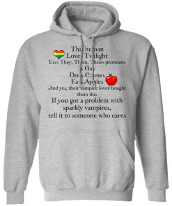 This human loves twilight uses they them theirs pronouns shirt