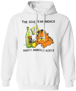 The soju exrerience party animals Korea Garfield shirt
