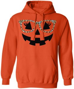 Leopard Glasses face pumpkin shirt