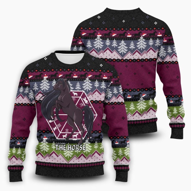 Rin The Horse Unisex Wool Sweater