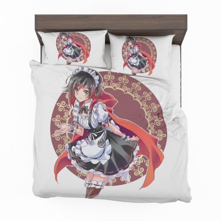 Ruby Rose Anime Girl Rwby Cute Anime Bedding Set