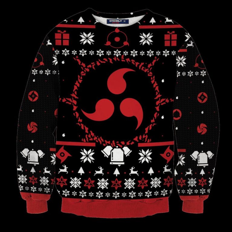 Sharingan Christmas Unisex Wool Sweater