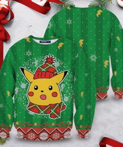 Shocked Pikachu Unisex Wool Sweater