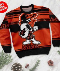 Snoopy Baltimore Orioles Ugly Christmas Sweater