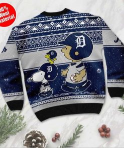 Snoopy Charlie Brown Detroit Tigers Ugly Christmas Sweater