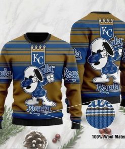 Snoopy Kansas City Royals Ugly Christmas Sweater