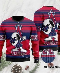 Snoopy Los Angeles Angels Ugly Christmas Sweater