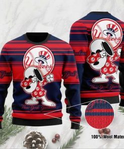 Snoopy New York Yankees Ugly Christmas Sweater