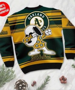Snoopy Oakland Athletics Ugly Christmas Sweater