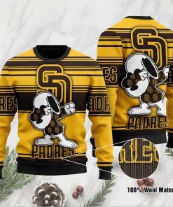 Snoopy San Diego Padres Ugly Christmas Sweater