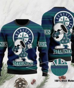 Snoopy Seattle Mariners Ugly Christmas Sweater