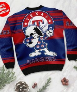Snoopy Texas Rangers Ugly Christmas Sweater
