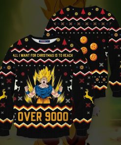 Songoku Over 900 Christmas Unisex Wool Sweater