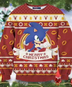 Super Sonic Christmas Unisex Wool Sweater