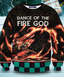 Tanjiro Dance Of The Fire God Unisex Wool Sweater