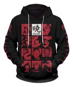 Team Akasuki 3D AOP Pullover Hoodie Team Akasuki 3D AOP Pullover Hoodie