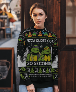 Teenage Mutant Ninja Turtles Pizza Dude’s Got 30 Seconds Ugly Sweater