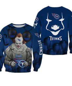 Tennessee Titans Pennywise The Dancing Clown It Halloween 3d Printed Sweater