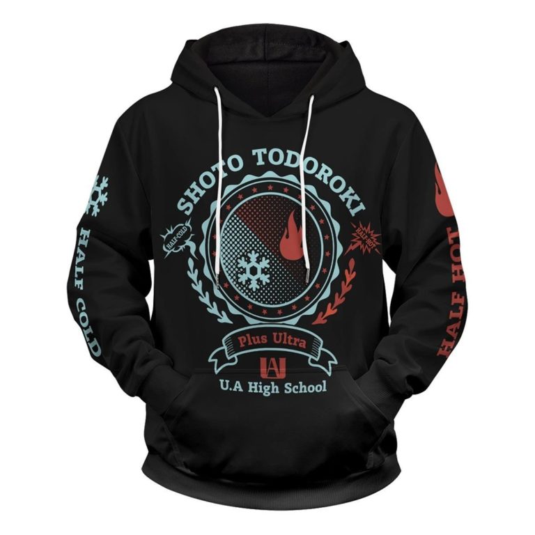 Todoroki Shoto AOP Pullover Hoodie