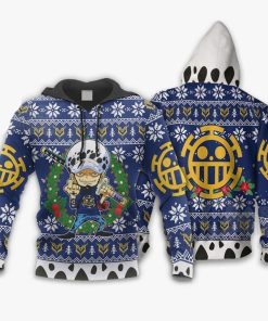 Trafalgar Law Ugly Christmas One Piece Anime Xmas All Over Print Hoodie