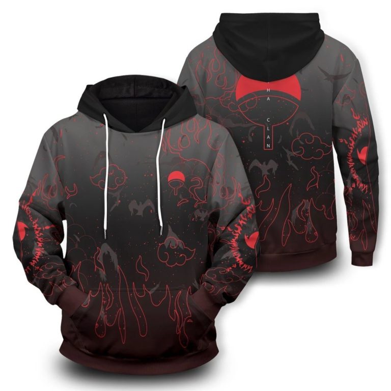 Uchiha 3D Printed Pullover Hoodie