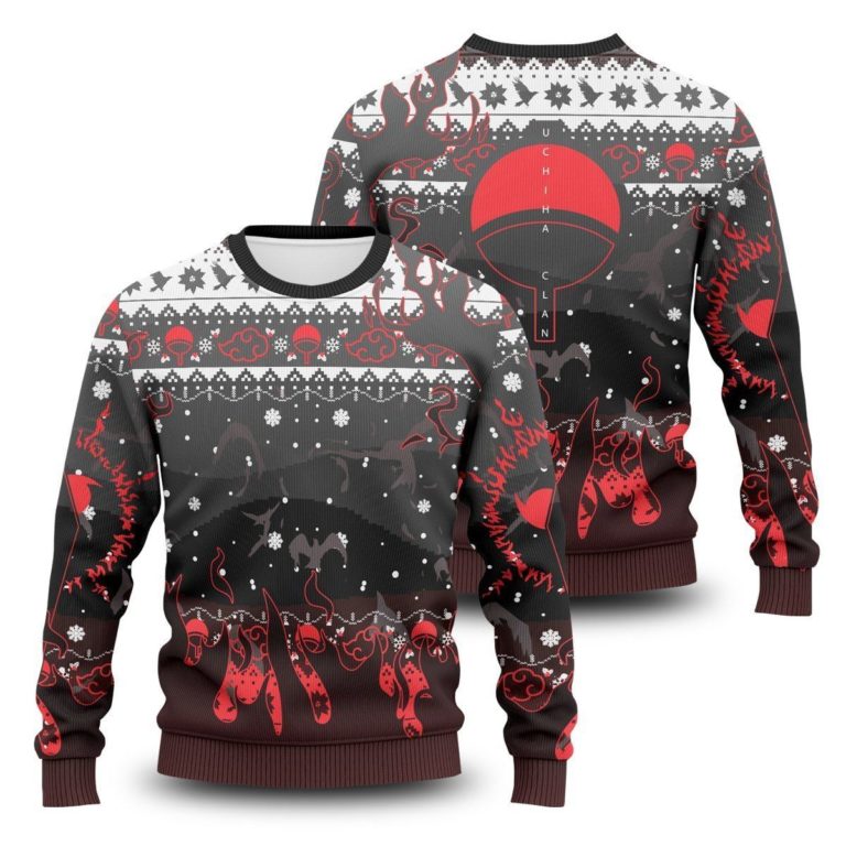 Uchiha Emblem Unisex Wool Sweater