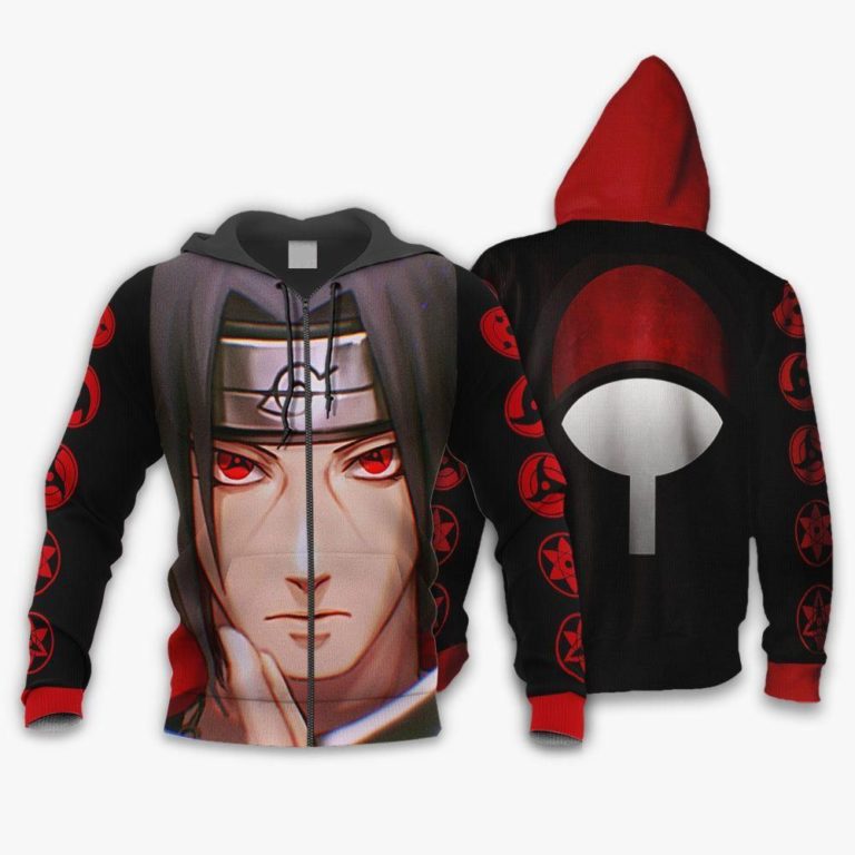 Uchiha Itachi Sharingan Eyes All Over Print Hoodie