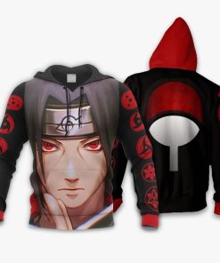 Uchiha Itachi Sharingan Eyes All Over Print Hoodie