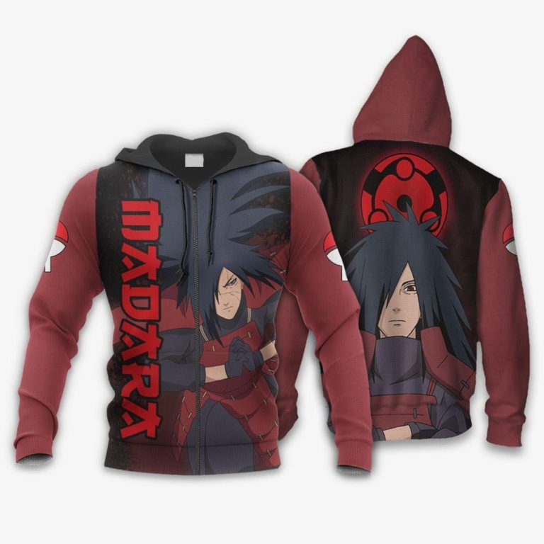 Uchiha Madara Sharingan Eyes All Over Print Hoodie