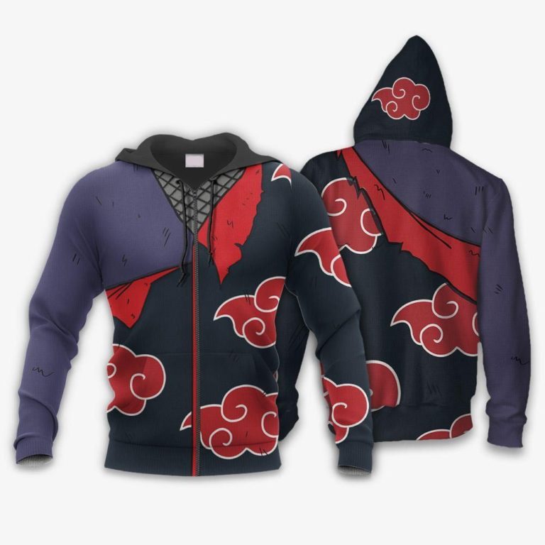 Uchiha Sasuke Akatsuki Fighting Anime All Over Print Hoodie