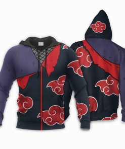 Uchiha Sasuke Akatsuki Fighting Anime All Over Print Hoodie