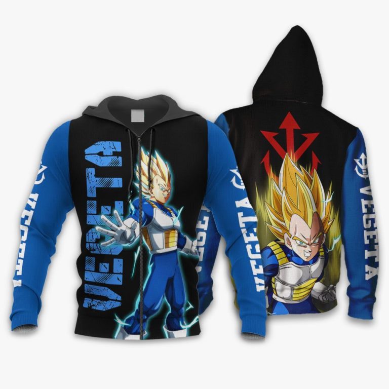 Vegeta Super Saiyan Dragon Ball All Over Print Hoodie