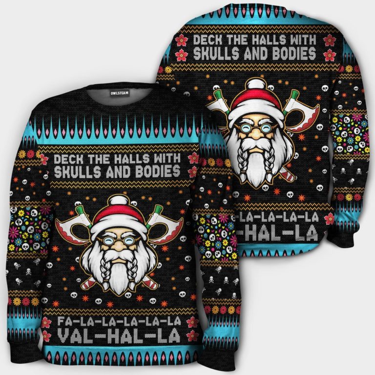 Viking Merry Xmas Valhalla Christmas 3d Sweater