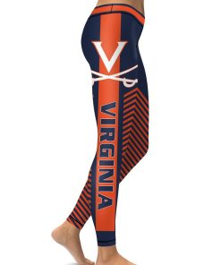 Virginia Cavaliers AOP Womens High Waisted Tights & Leggings Virginia Cavaliers AOP Womens High Waisted Tights & Leggings