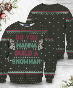 Wanna Build A Snowman Unisex Wool Sweater