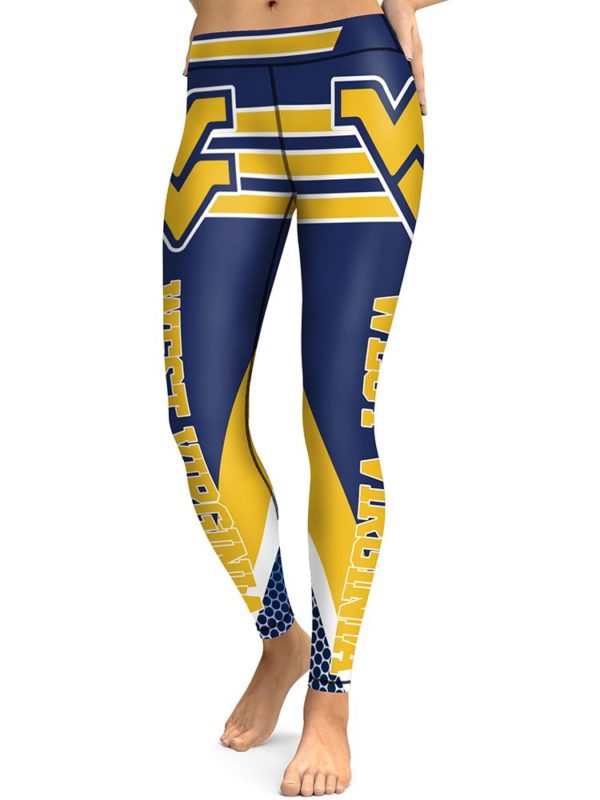 West Virginia Mountaineers High Waist Leggings