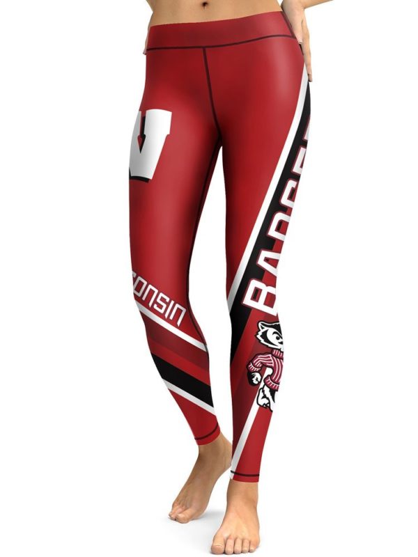 Wisconsin Badgers High Waist Leggings
