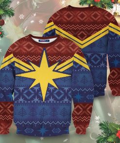 Captain Marvel Christmas Unisex Wool Sweater