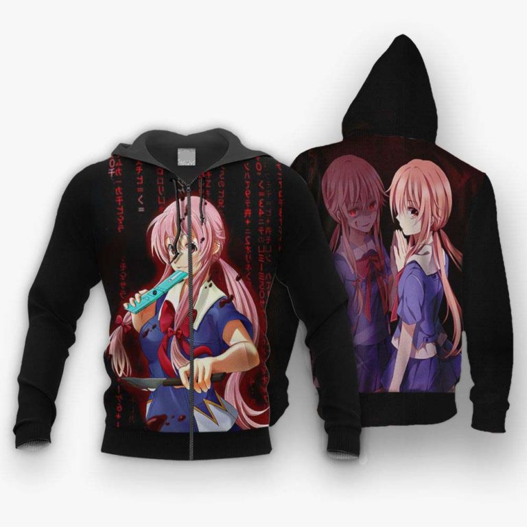 Yuno Gasai Hoodie Future Diary Mirai Nikkis All Over Print Hoodie