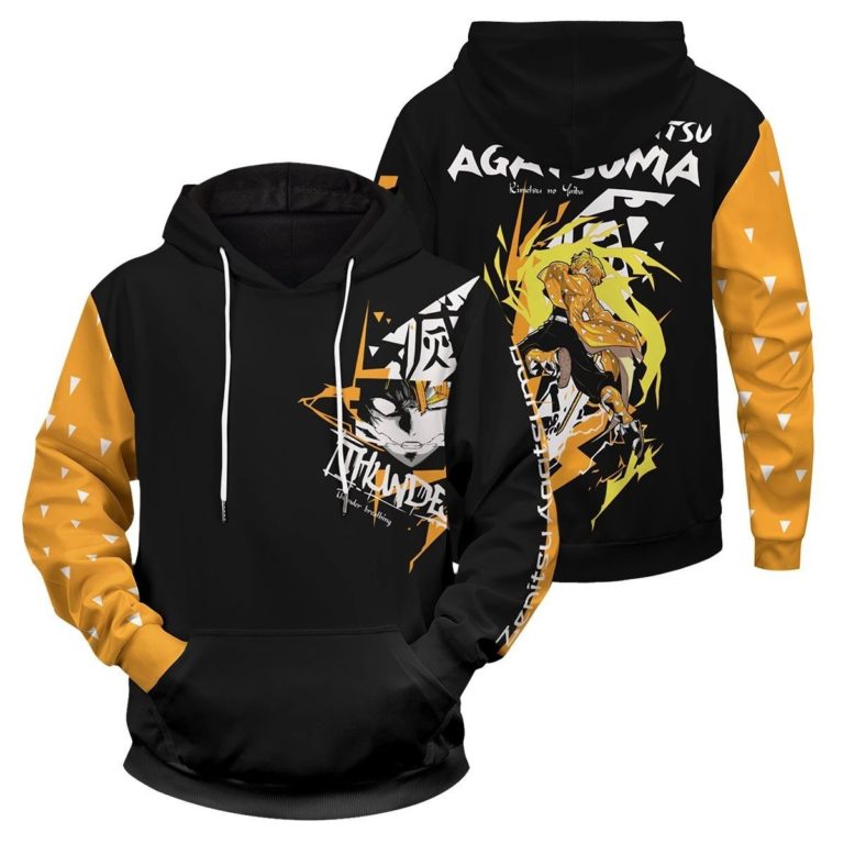 Zenitsu 3D Printed Pullover Hoodie