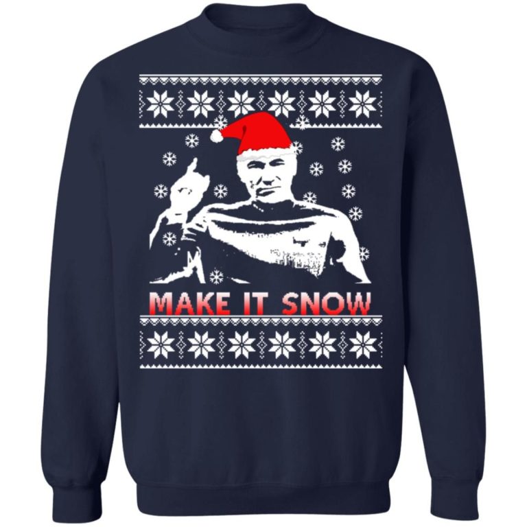 Captain Picard make it snow Christmas Sweatshirt