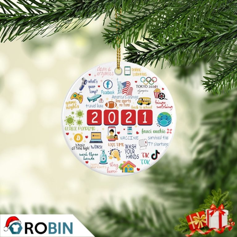 2021 A Year To Remember Covid Pandemic Christmas Ornament