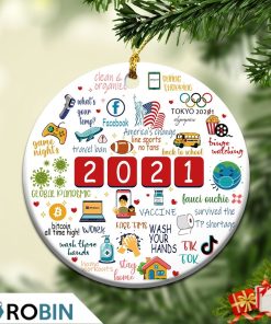 2021 A Year To Remember Covid Pandemic Christmas Ornament