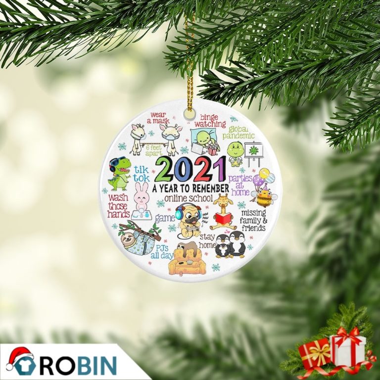 2021 A Year To Remember Online School Kids Christmas Tree Ornament