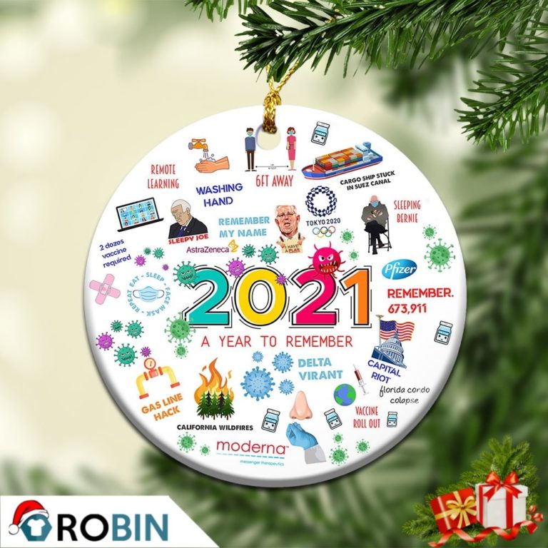 2021 A Year To Remember Year In Review Christmas Ornament