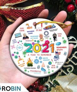 2021 A Year To Remember Year In Review Christmas Ornament