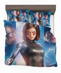 Alita Battle Angel Movie Christoph Waltz Jennifer Connelly Mahershala Ali Bedding Set (Duvet cover and Pillow Case)