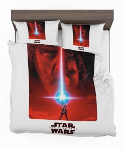 Star Wars The Last Jedi Movie Adam Driver Daisy Ridley Kylo Ren Luke Skywalker Mark Hamill Sci-Fi Space Bedding Set
