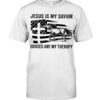 Jesus Us My Savior Horses Are My Therapy T-Shirt