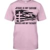 Jesus Us My Savior Horses Are My Therapy T-Shirt